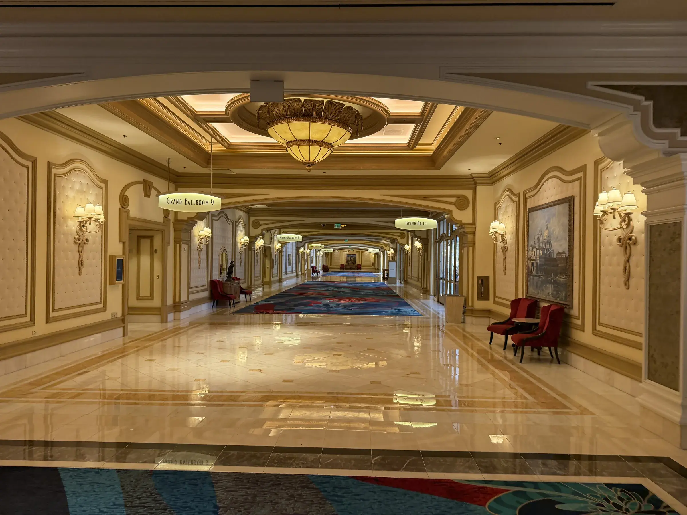 Polished hallway inside a luxury property